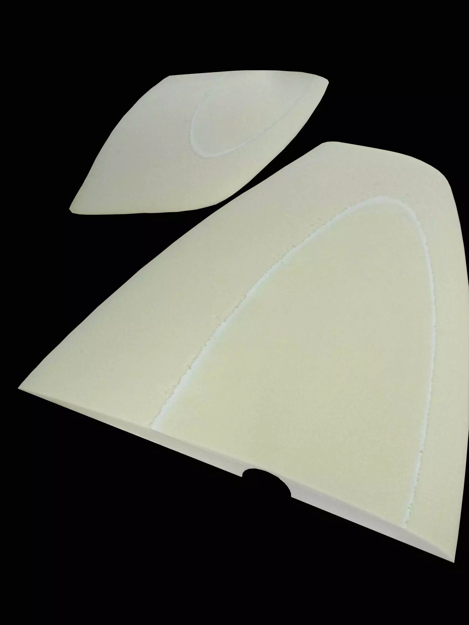 Rudder mechanized in High Density Foam