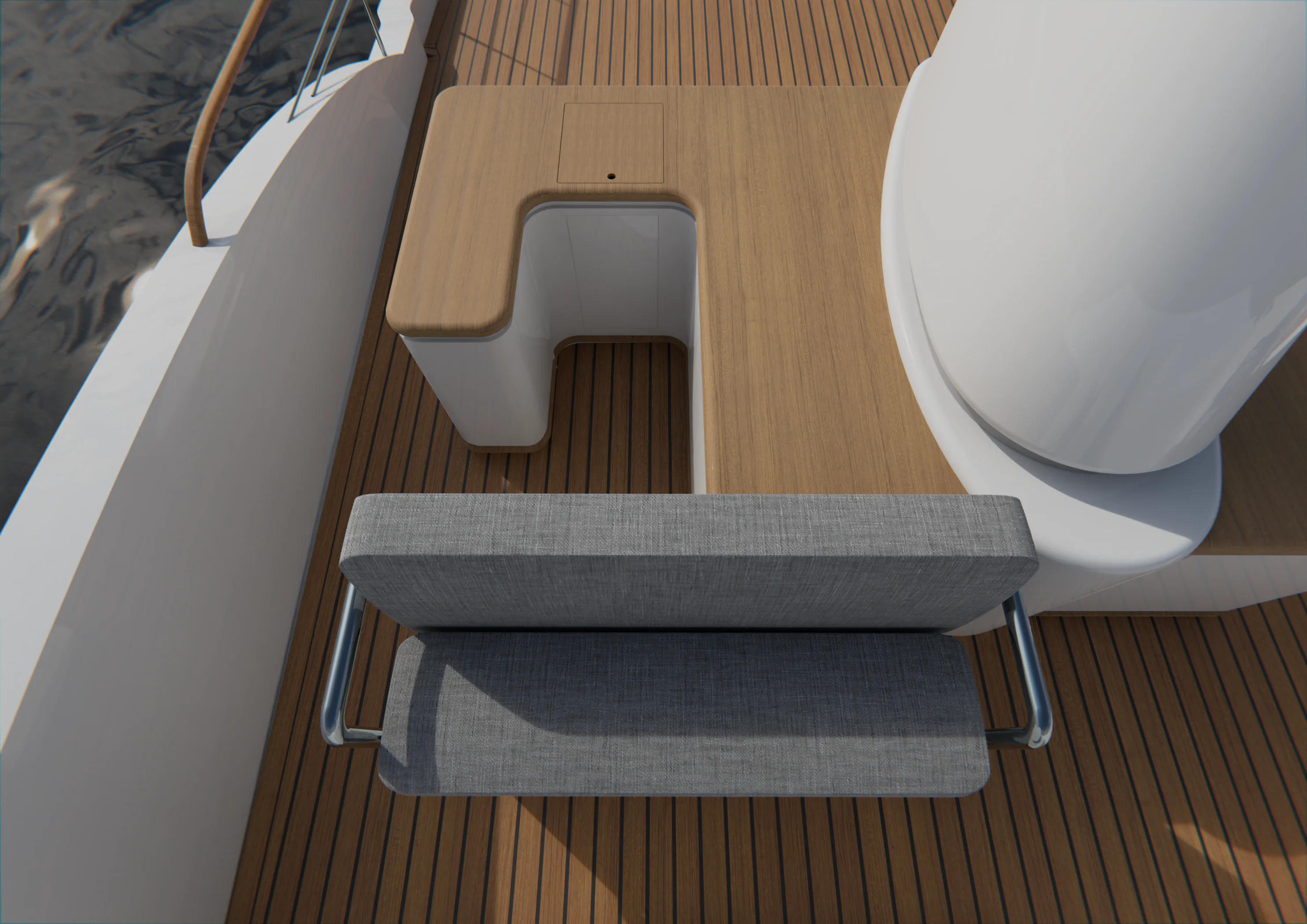 render banco tapizado