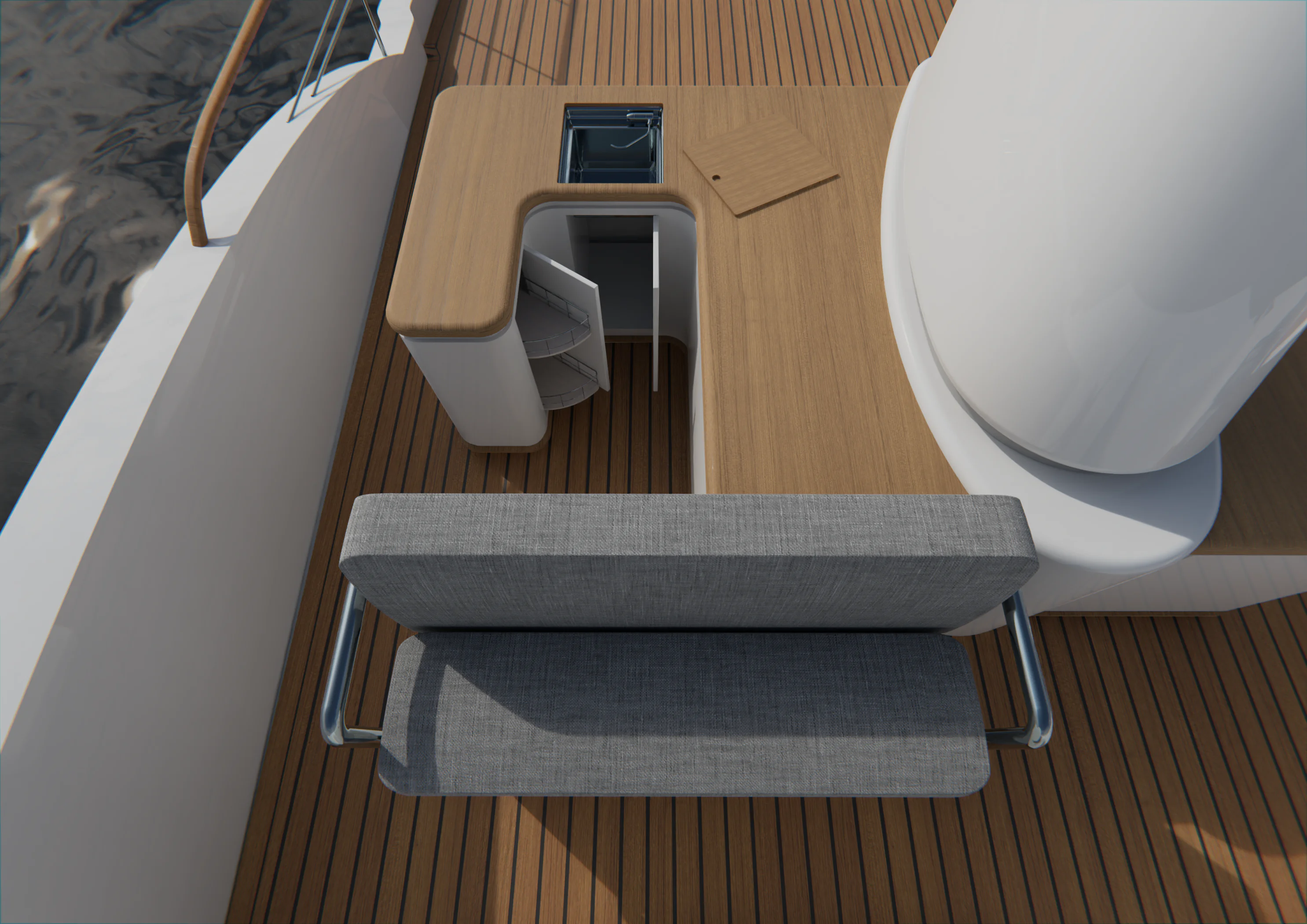 render detalle almacenaje cocina