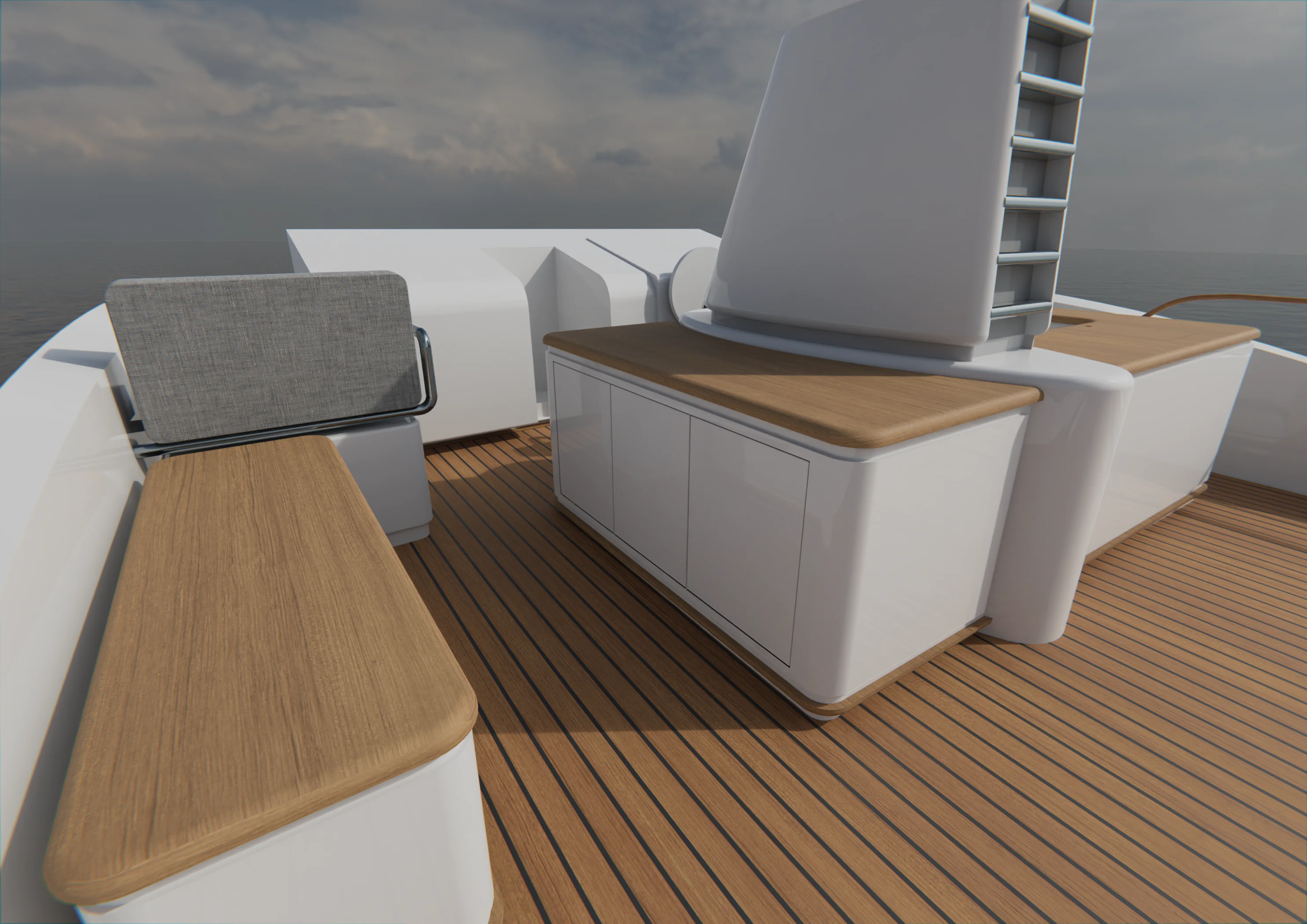 render detalle almacenamiento barco