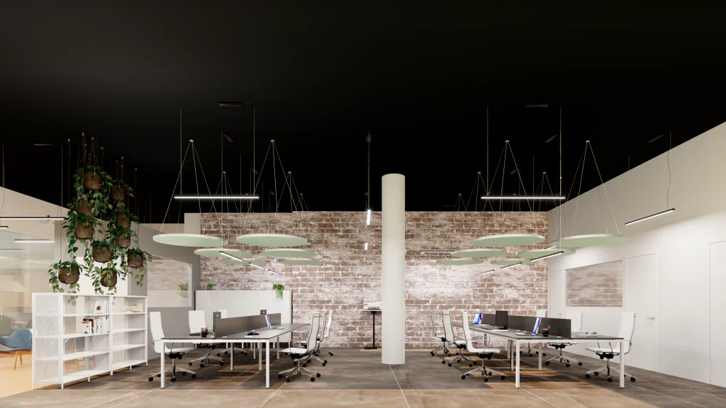 render interior oficina