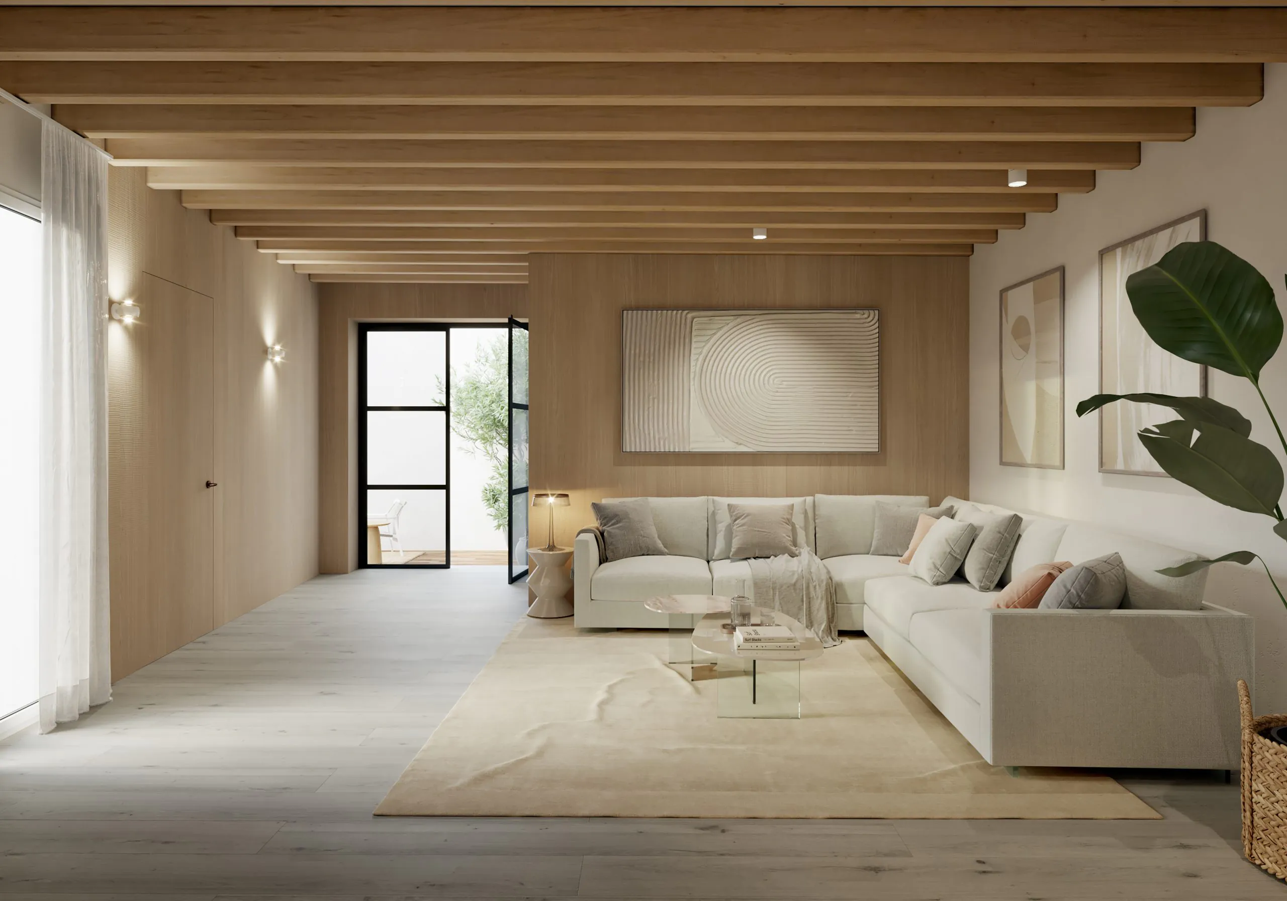 render salon moderno