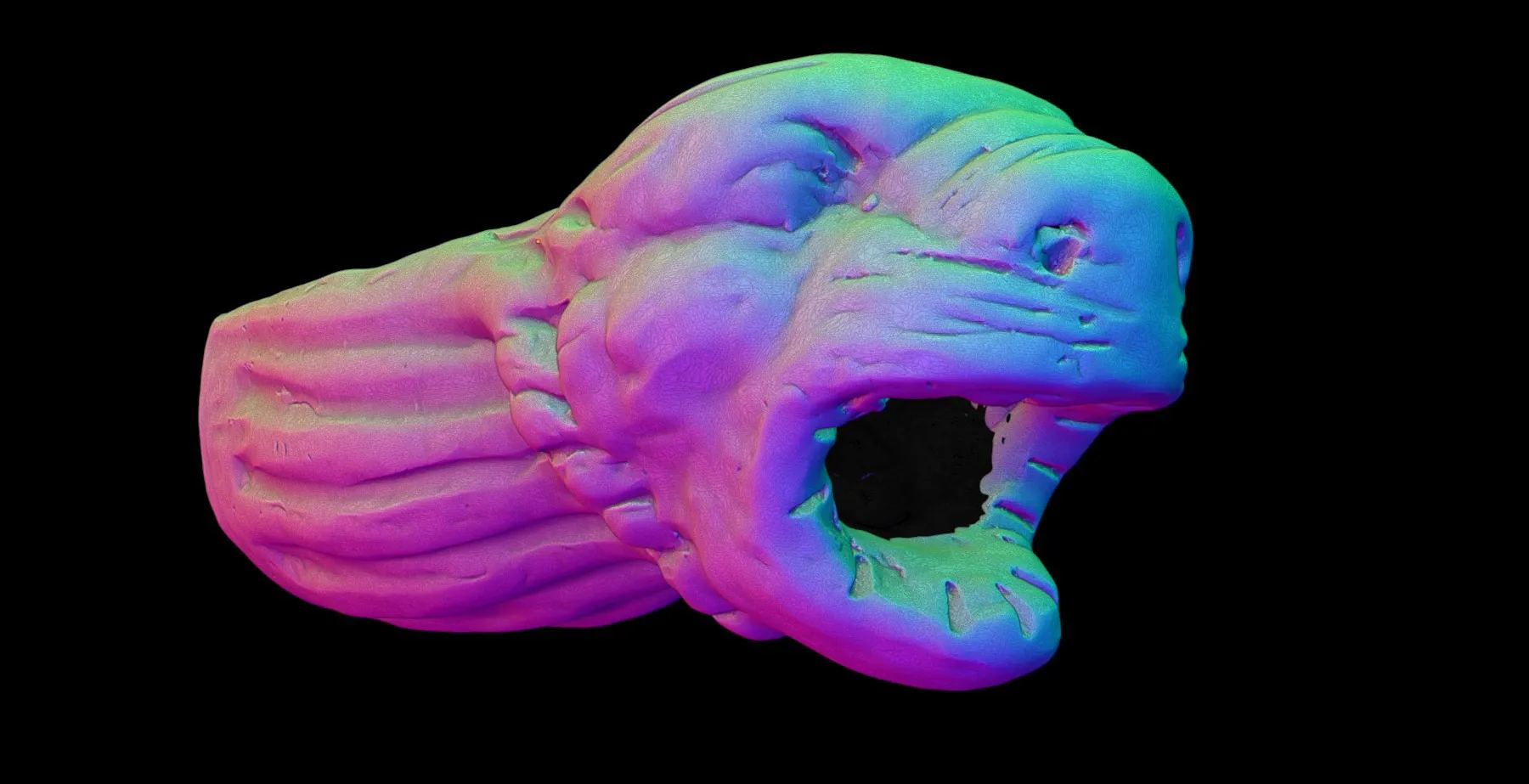 detalle renderizado gargola