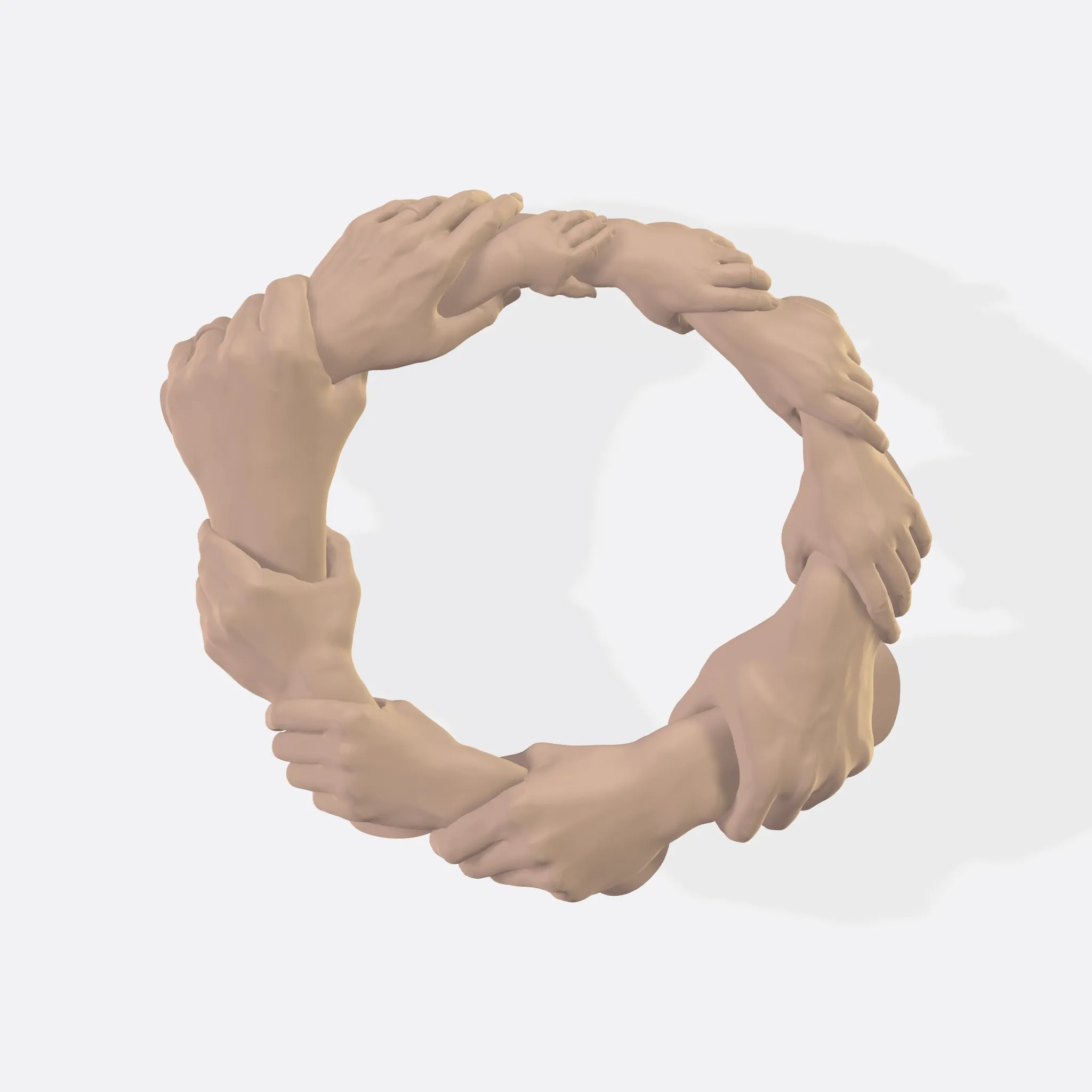 circulo de manos agarradas